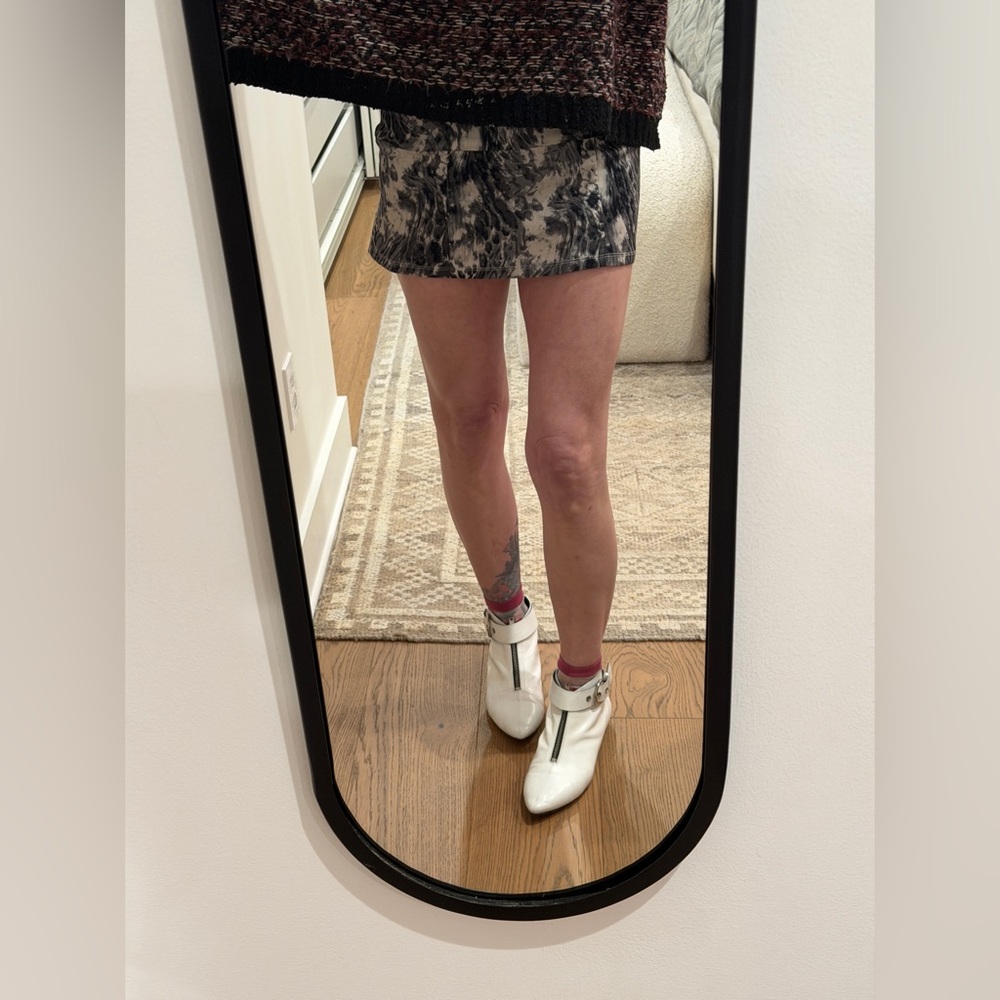 ISABEL MARANT White Ankle Boots with Buckle Detail 💋